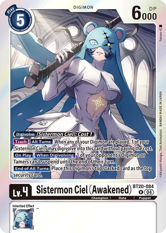 Sistermon Ciel (Awakened) - BT20-084 - Rare