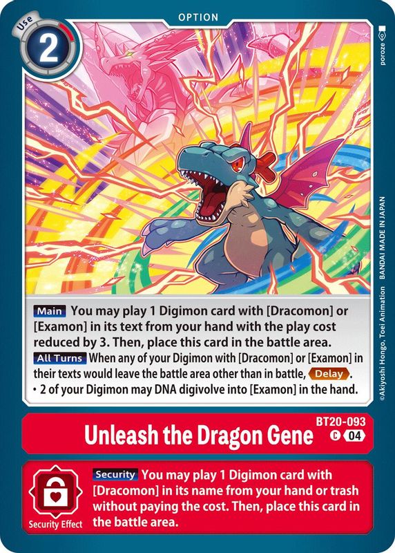 Unleash the Dragon Gene - BT20-093 - Common