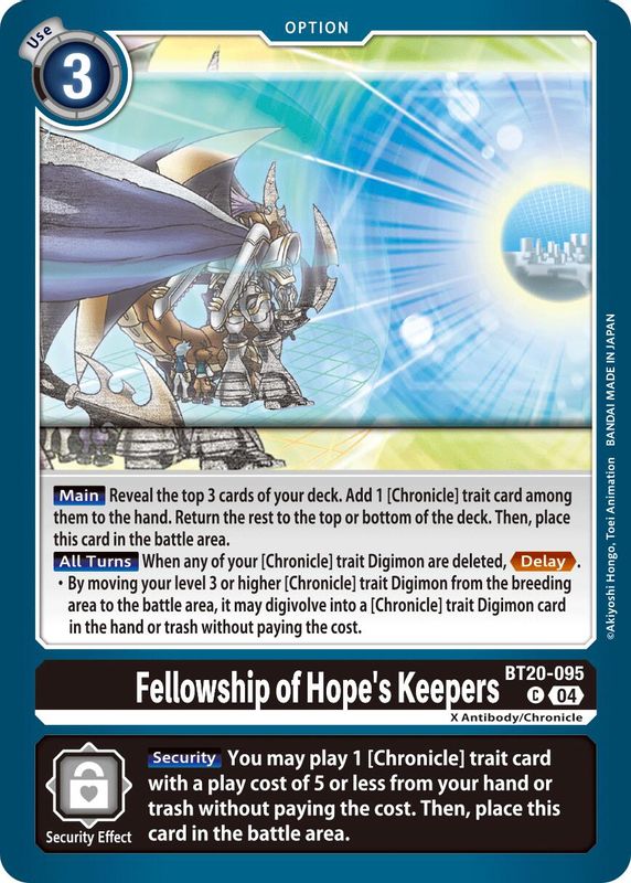 Fellowship of Hope's Keepers - BT20-095 - Common