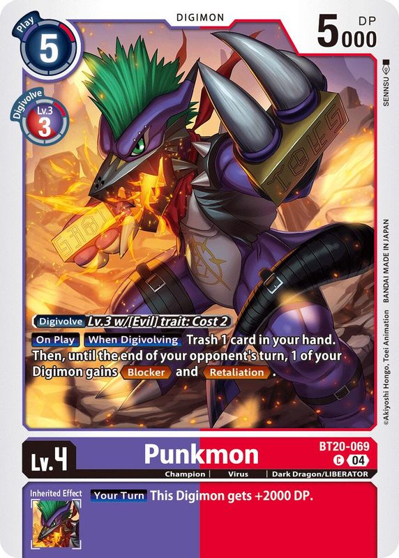 Punkmon - BT20-069 - Common