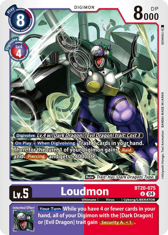 Loudmon - BT20-075 - Uncommon