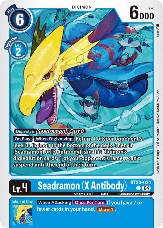Seadramon (X Antibody) - BT20-024 - Common