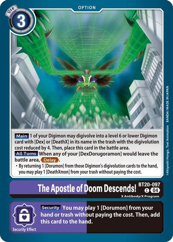 The Apostle of Doom Descends! - BT20-097 - Common