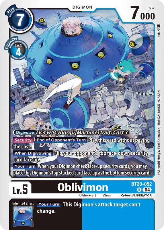 Oblivimon - BT20-052 - Uncommon