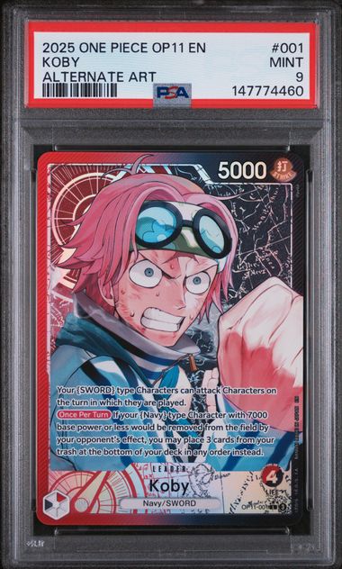 Koby (001) - OP11 - Alternate Art Leader - Mint 9