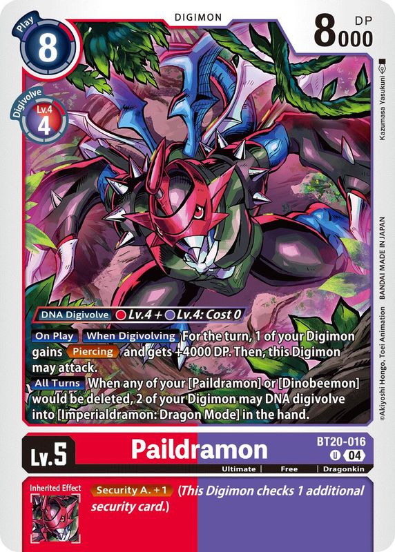 Paildramon - BT20-016 - Uncommon
