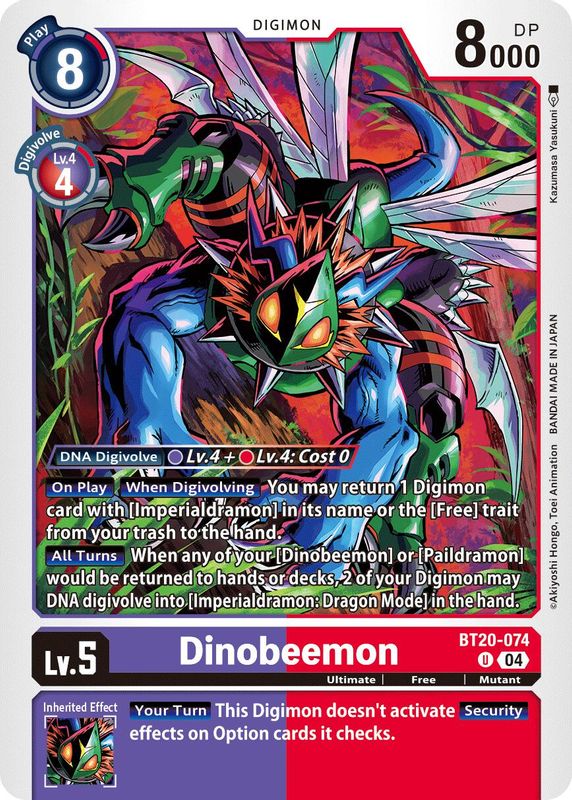 Dinobeemon - BT20-074 - Uncommon