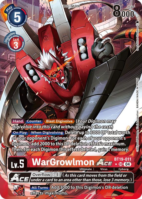WarGrowlmon ACE (Alternate Art) - BT19-011 - Super Rare