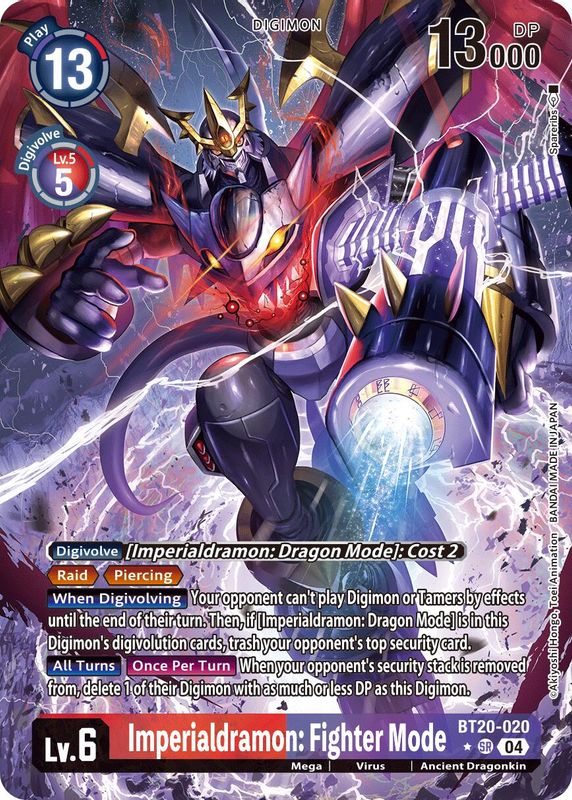 Imperialdramon: Fighter Mode (Alternate Art) - BT20-020 - Super Rare