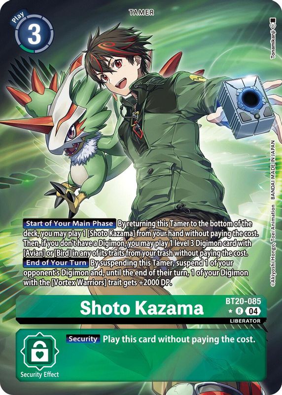 Shoto Kazama (Alternate Art) - BT20-085 - Rare