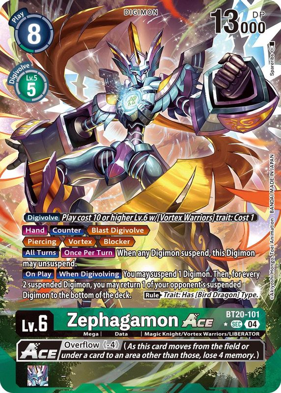 Zephagamon ACE (Alternate Art) - BT20-101 - Secret Rare