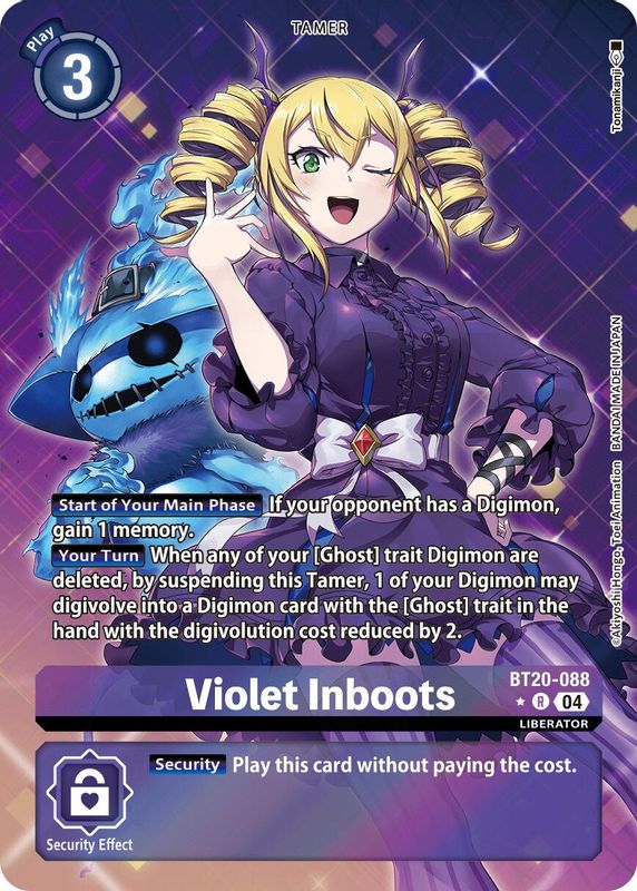 Violet Inboots - BT20-088 (Alternate Art) - BT20-088 - Rare