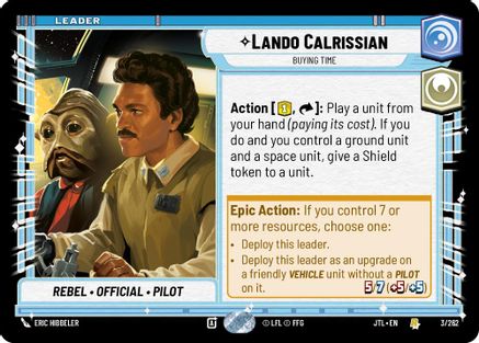 Lando Calrissian - Buying Time - 003/262 - Rare