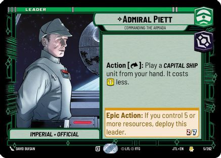 Admiral Piett - Commanding the Armada - 005/262 - Rare