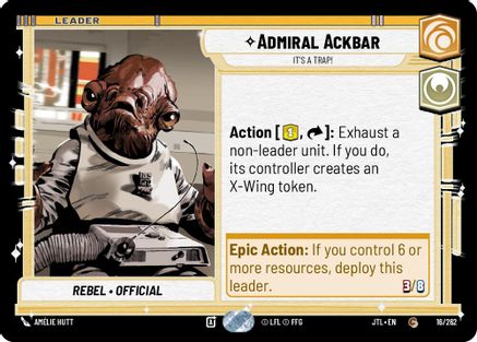 Admiral Ackbar - It's A Trap! - 016/262 - Common