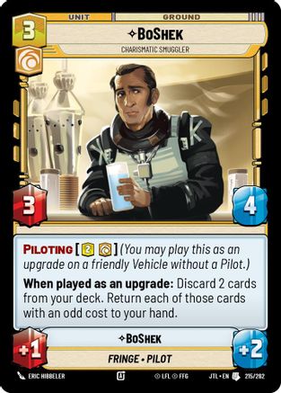 BoShek - Charismatic Smuggler - 215/262 - Uncommon