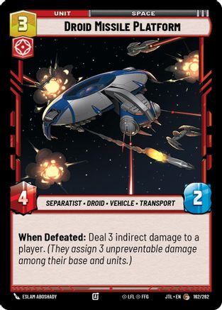 Droid Missile Platform - 162/262 - Common