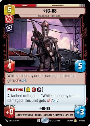 IG-88 - Murderous Phlutdroid - 141/262 - Rare