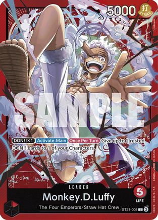 Monkey.D.Luffy (001) - ST21-001 - Leader