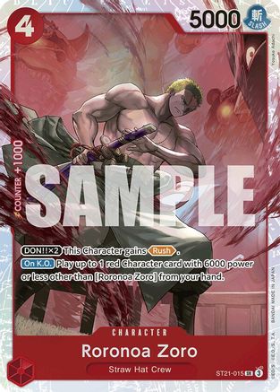 Roronoa Zoro - ST21-015 - Super Rare