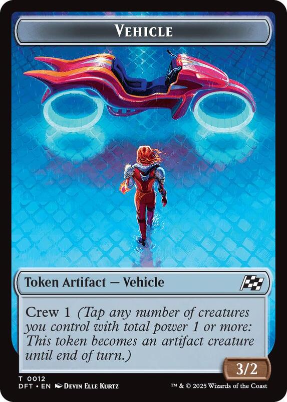 Emblem - Chandra, Spark Hunter // Vehicle Token (TDFT)