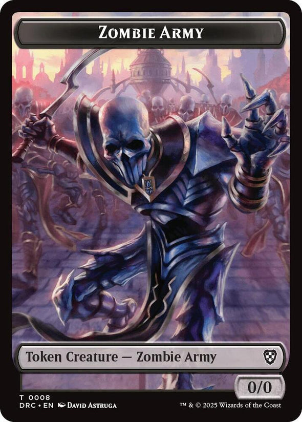 Zombie Warrior // Zombie Army Token (Foil) (TDRC)