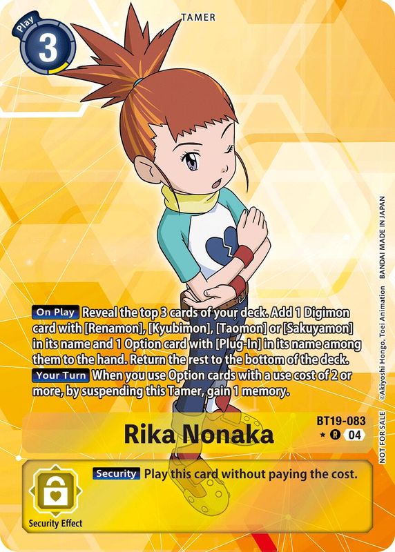 Rika Nonaka (Release Special Booster 2.5: Box Promotion Pack) - BT19-083 - Rare