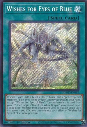 Wishes for Eyes of Blue (Secret Rare) - SDWD-EN042 - Secret Rare - Unlimited