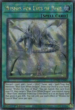 Wishes for Eyes of Blue - SDWD-EN042 - Quarter Century Secret Rare - Unlimited
