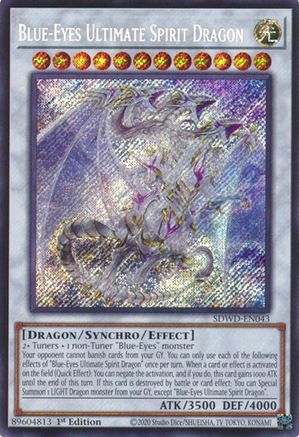 Blue-Eyes Ultimate Spirit Dragon (Secret Rare) - SDWD-EN043 - Secret Rare - Unlimited