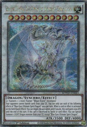 Blue-Eyes Ultimate Spirit Dragon - SDWD-EN043 - Quarter Century Secret Rare - Unlimited