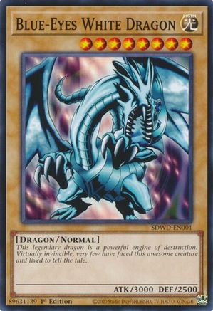 Blue-Eyes White Dragon (SDWD-EN001) - SDWD-EN001 - Common - Unlimited