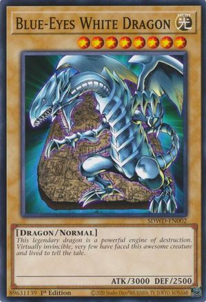 Blue-Eyes White Dragon (SDWD-EN002) - SDWD-EN002 - Common - Unlimited