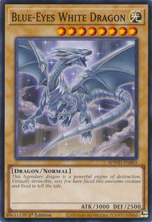 Blue-Eyes White Dragon (SDWD-EN003) - SDWD-EN003 - Common - Unlimited