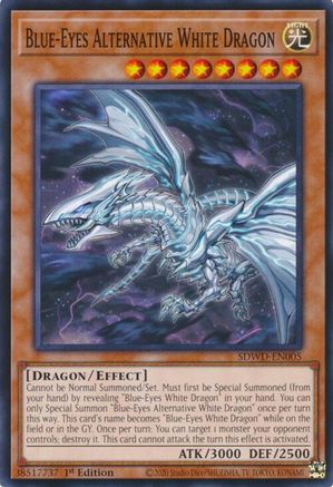 Blue-Eyes Alternative White Dragon - SDWD-EN005 - Common - Unlimited