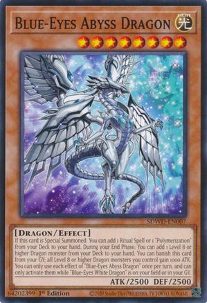 Blue-Eyes Abyss Dragon - SDWD-EN007 - Common - Unlimited