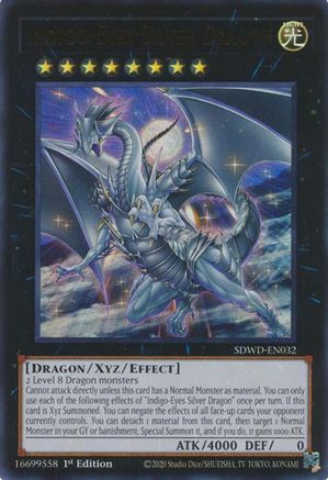 Indigo-Eyes Silver Dragon - SDWD-EN032 - Ultra Rare - Unlimited