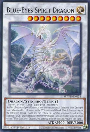 Blue-Eyes Spirit Dragon - SDWD-EN038 - Common - Unlimited