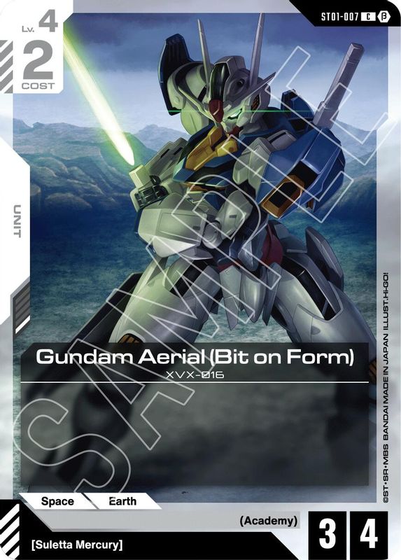 Gundam Aerial (Bit on Form) (BETA) - ST01-007 - Common