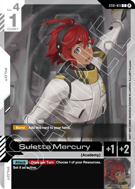 Suletta Mercury (BETA) - ST01-011 - Common