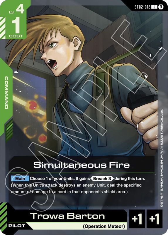 Simultaneous Fire (BETA) - ST02-012 - Common