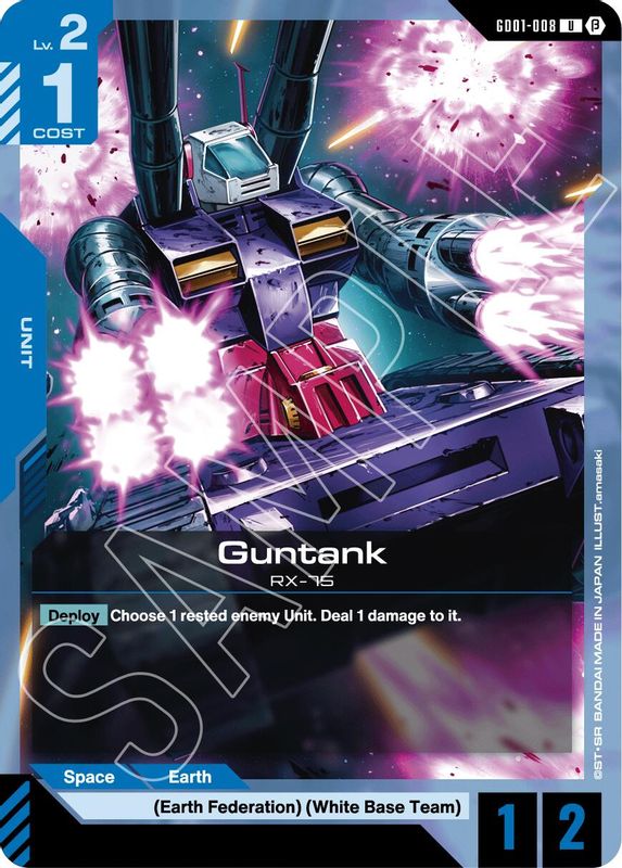 Guntank (BETA) - GD01-008 - Uncommon