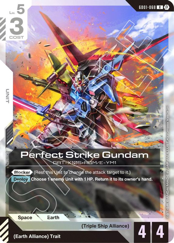 Perfect Strike Gundam (BETA) - GD01-068 - Rare
