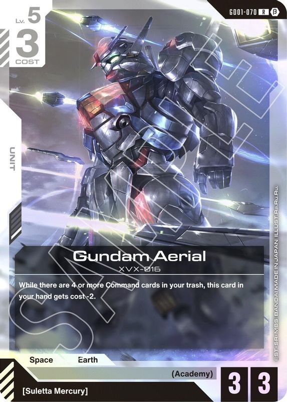 Gundam Aerial (BETA) - GD01-070 - Rare