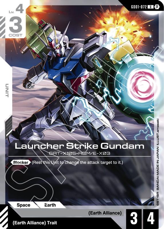 Launcher Strike Gundam (BETA) - GD01-072 - Uncommon