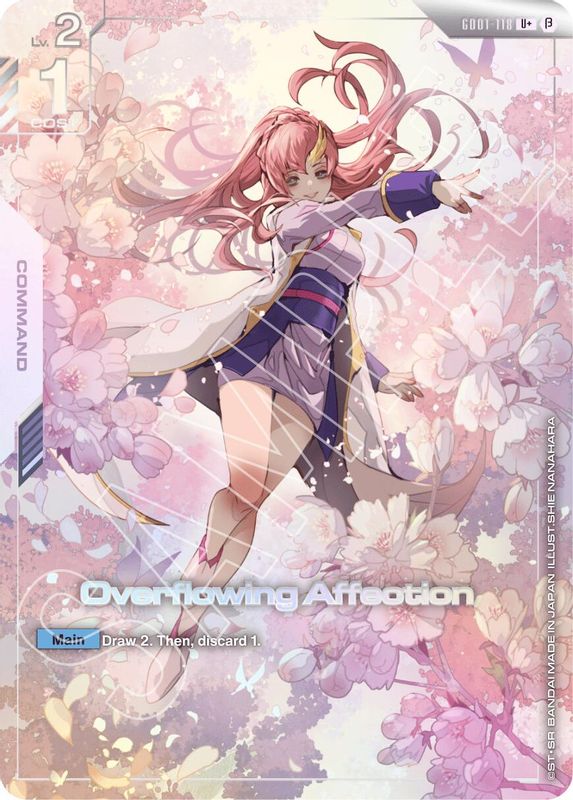 Overflowing Affection (U+) (Alternate Art) (BETA) - GD01-118 - Uncommon