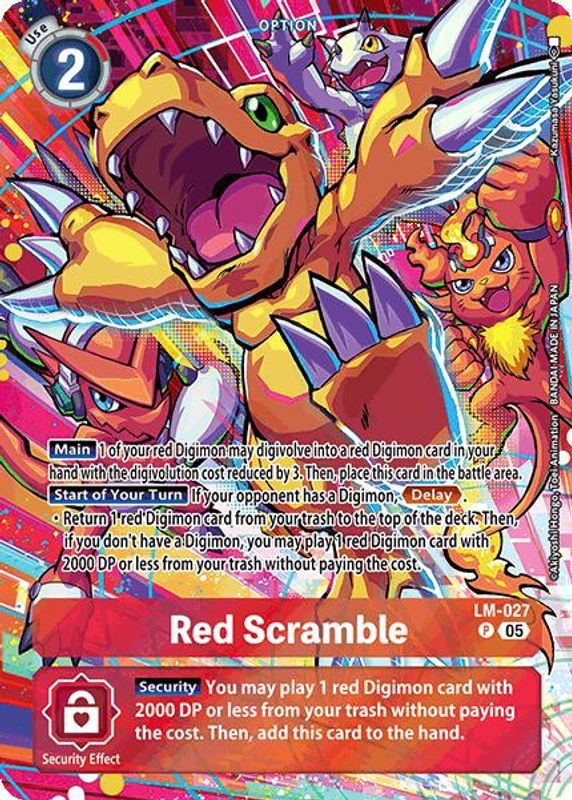 Red Scramble (ST-20 Alternate Art) - LM-027 - Promo