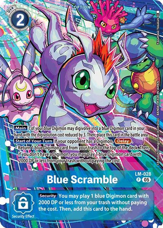 Blue Scramble (ST-20 Alternate Art) - LM-028 - Promo