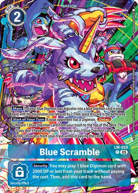 Blue Scramble (ST 21 Alternate Art) - LM-028 - Promo
