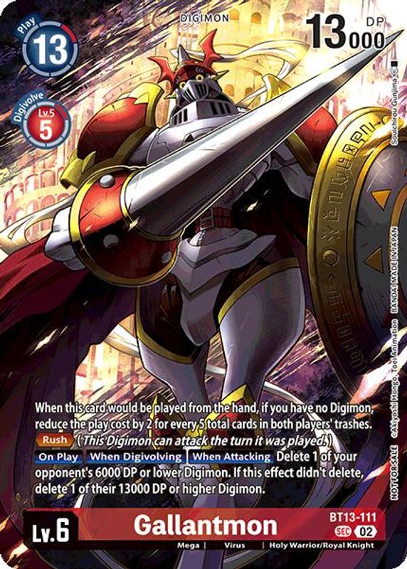 Gallantmon (Limited Card Pack) - BT13-111 - Secret Rare
